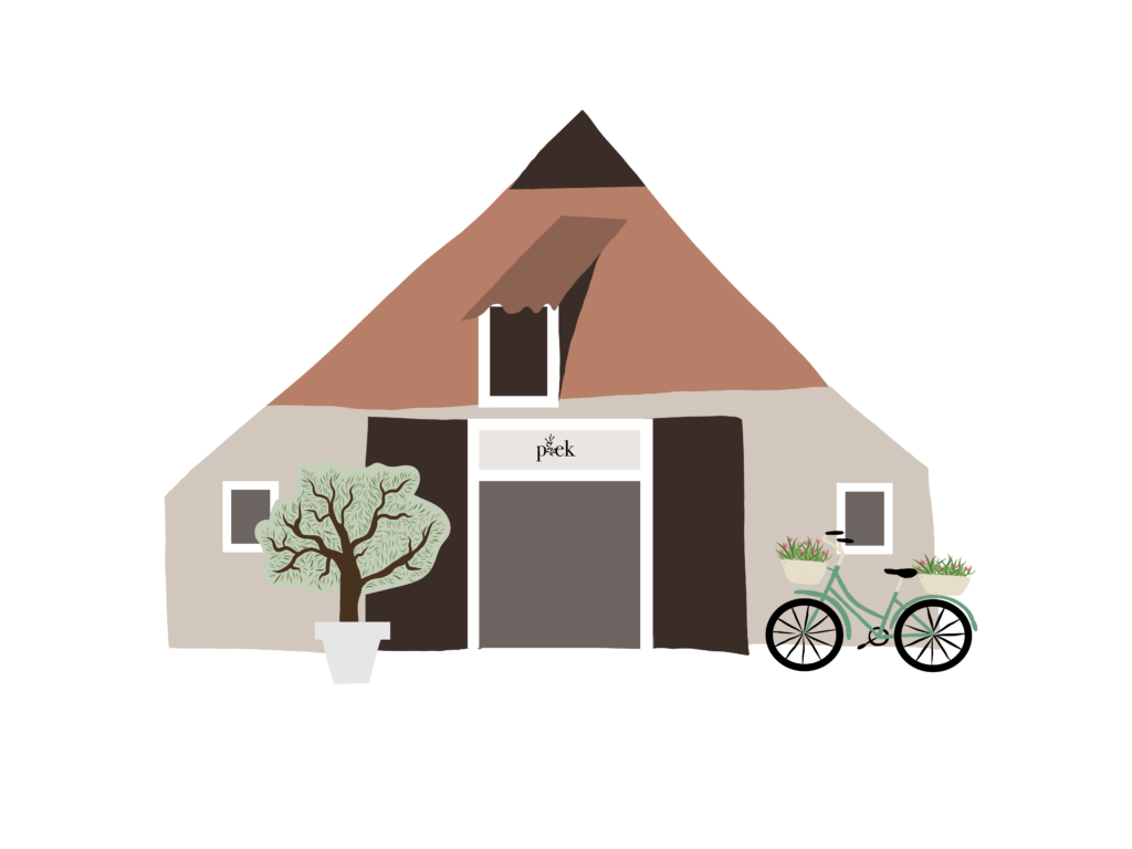 Binnen in Plek coffee & conceptstore op Ameland