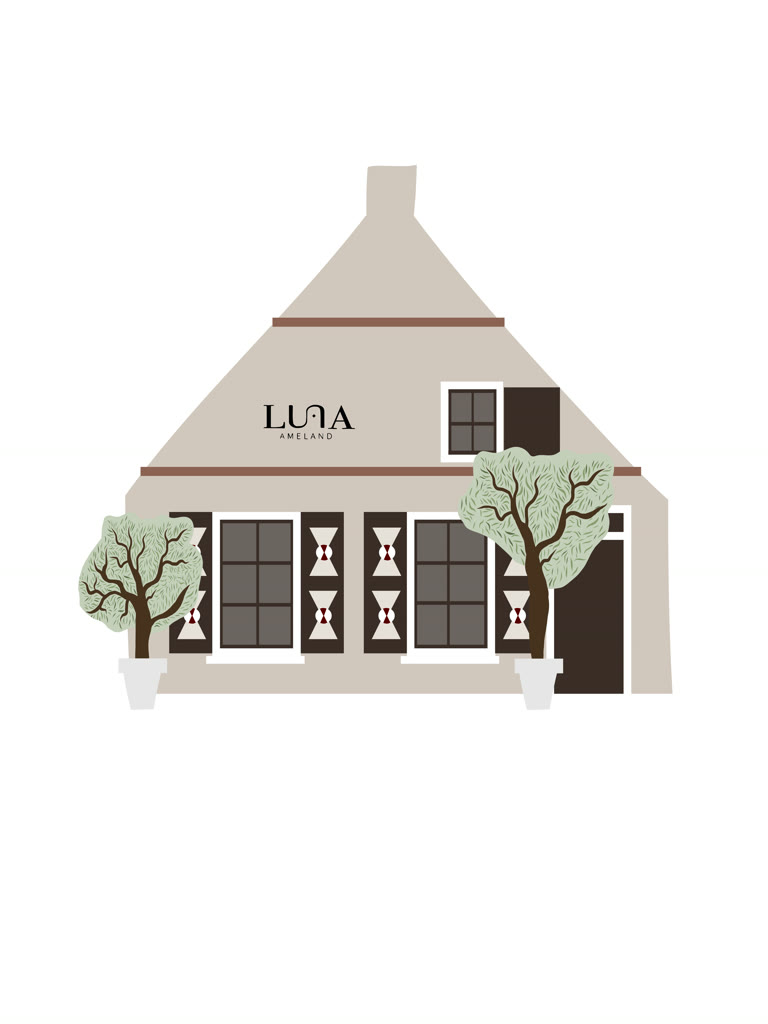 Binnen in Luna kleding boutique op Ameland
