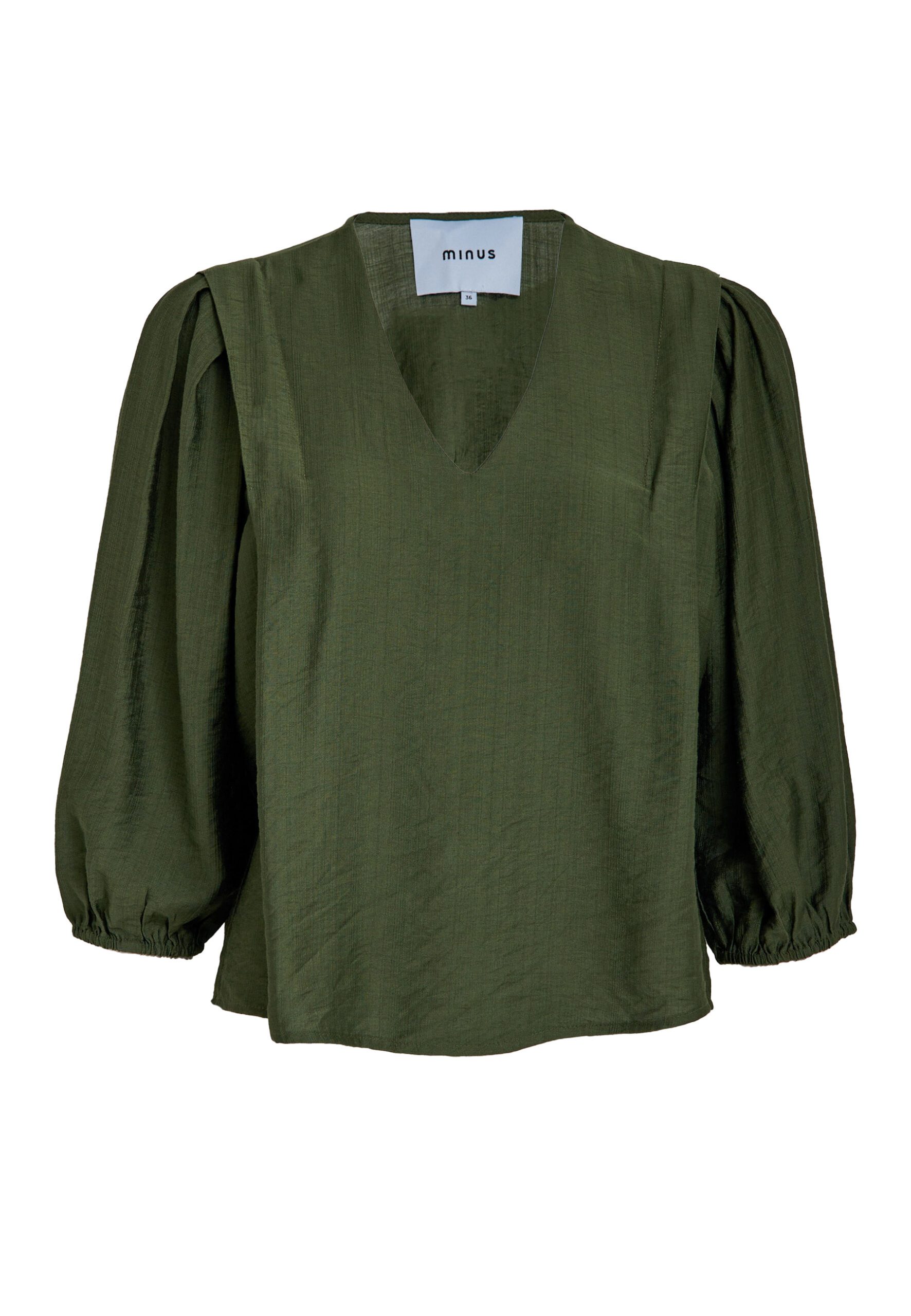 MSSeria V-Neck Blouse - Rifle green