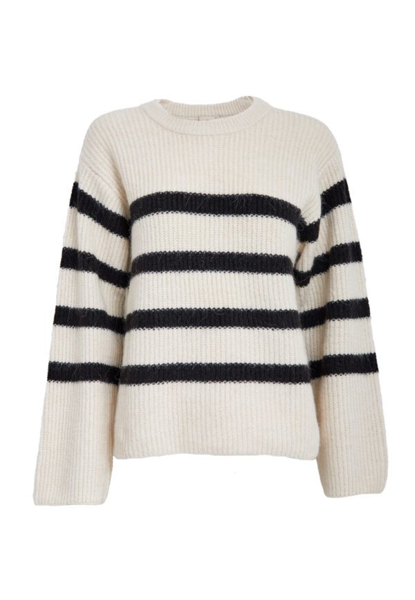 PCJillian Knit Pullover - Whitecap grey