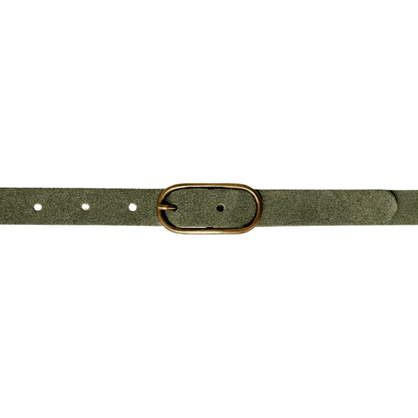 Luna slim belt - Green gold