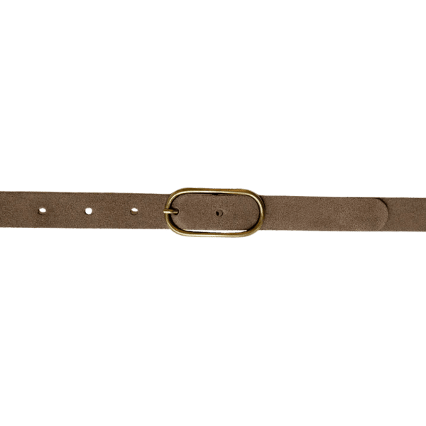 Luna slim belt - Taupe gold