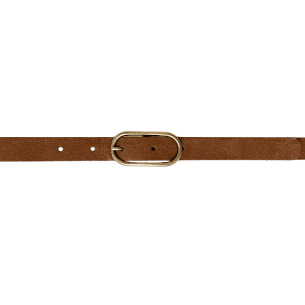 Luna slim belt - Camel gold