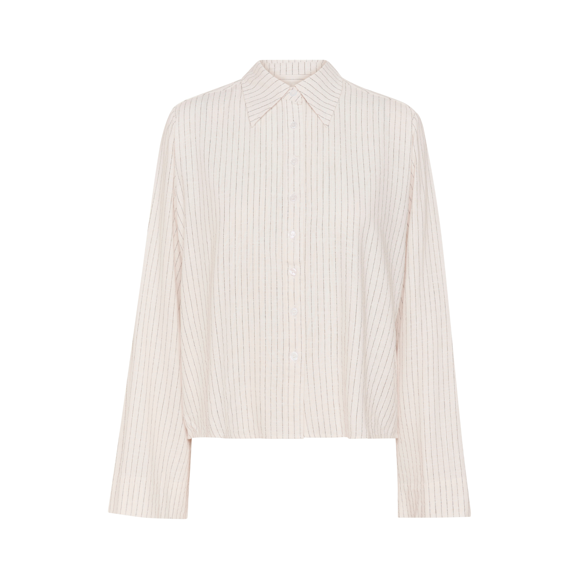 Jannie Shirt - Oatmeal stripe