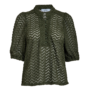 MSJeva Half Sleeve Blouse - Rifle green