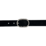 Kim bold belt - Black zilver